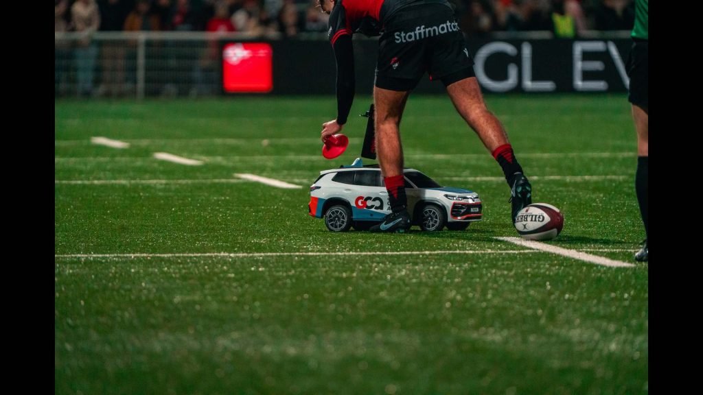 le Tayron rc en action au stade de Gerland